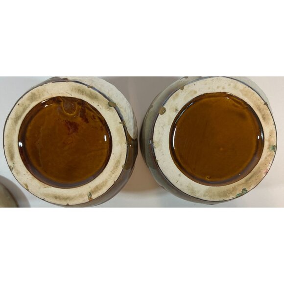 Santa Face Ceramic Bowls Sugar & Powdered Creamer Star Lid "Ho! Ho! Ho!" Design - Picture 6 of 6